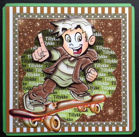 6x6 Radical Boarder Card Front Topper by Gitte Jensen