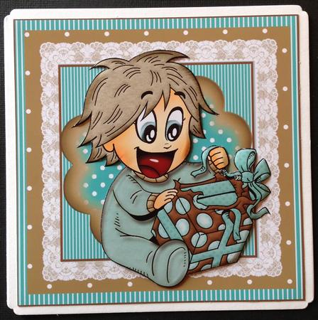 Birthday Boy Card Front Kit by Gitte Jensen