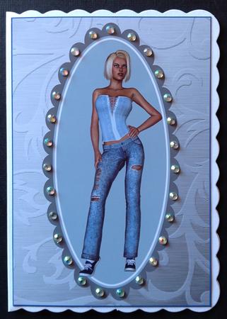 Elegant Metallic Greeting Matching Backing Paper by Gitte Jensen