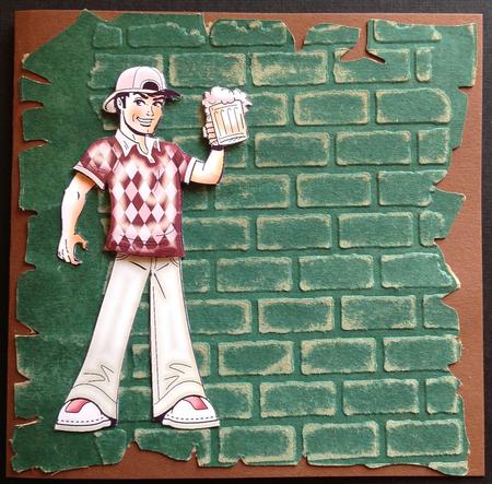Cheers Dude! Card Front Kit by Gitte Jensen