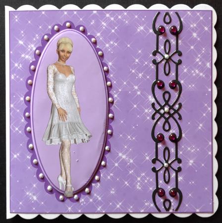 Purple Sparkle Backing Paper. by Gitte Jensen