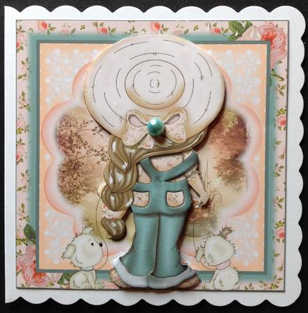 Daydreaming Izzy Card Front Kit by Gitte Jensen