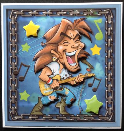 8x8 Mini Kit , Rock Dude on Stage  by Gitte Jensen