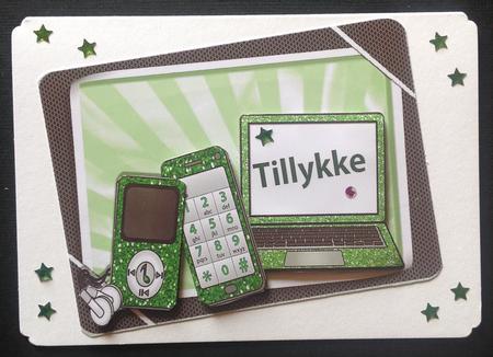 Boys Green Gadgets & Things, Mobile, Laptop, Mp3 Player by Gitte Jensen