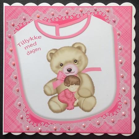 Plaid - Matching Pretty Rose Watercolour Pyramid Topper by Gitte Jensen