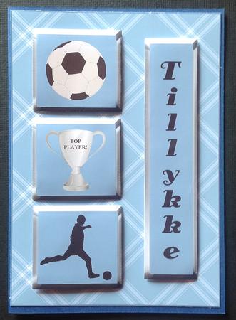 Football Card Front / Topper & Decoupage - Father's Day by Gitte Jensen