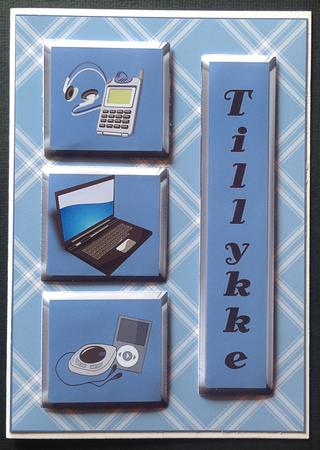 Gadget / Laptop Topper & Decoupage - Father's Day by Gitte Jensen