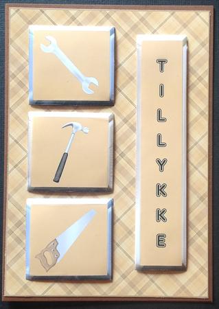 Father's Day - Handyman DIY Tools Topper & Decoupage by Gitte Jensen