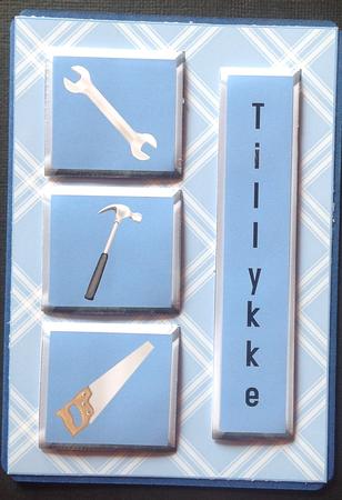 Father's Day - Handyman DIY Tools Topper & Decoupage by Gitte Jensen