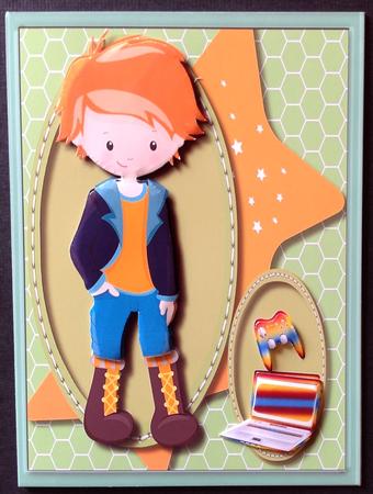 Lovely Fashion Boy and His Gadgets ,2 by Gitte Jensen