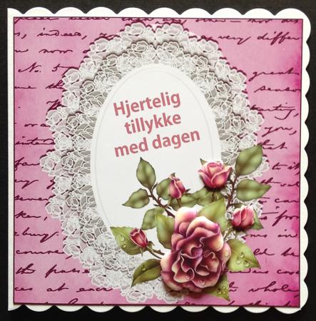 Rose and Leaves Cu4cu by Gitte Jensen