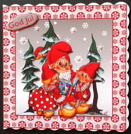 Let It Snow Christmas Background 11 by Gitte Jensen