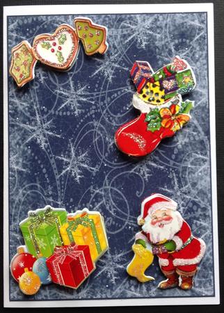 Snow Flurry A4 Backing Paper - Rich Shade by Gitte Jensen