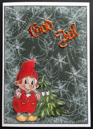 Snow Flurry A4 Backing Paper - Rich Shade by Gitte Jensen