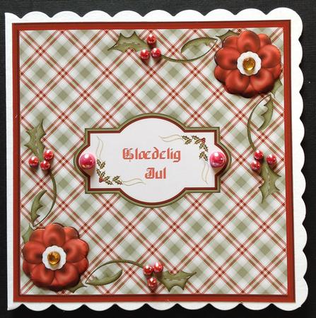 Tis the Season 8" Square Card Front with Step by Step by Gitte Jensen