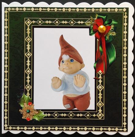 Green & Gold 8x8 Christmas Insert by Gitte Jensen