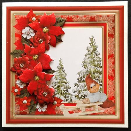 Snowman's Christmas - Layered Frame Card Mini Kit by Gitte Jensen