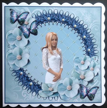 Blue Flutter Insert by Gitte Jensen