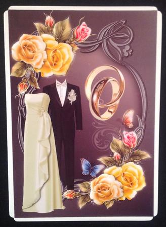Wedding A5 Cardfront by Gitte Jensen