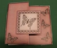 Big Butterfly - No-Hole Fold Back Card by Glennis Mitchell