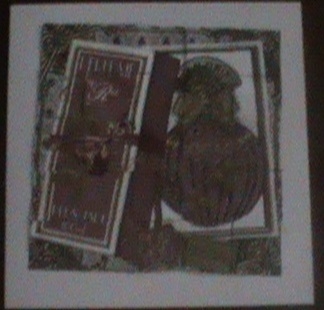 Plum Jade Boxed Perfume for You 5in Paper Weaving Sheet by Glennis Mitchell