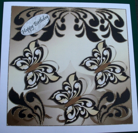 Graceful Butterflies 7x7 Topper 3 by Glennis Mitchell