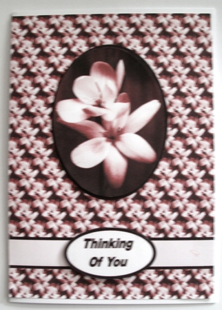 Floral Card Red by Glennis Mitchell