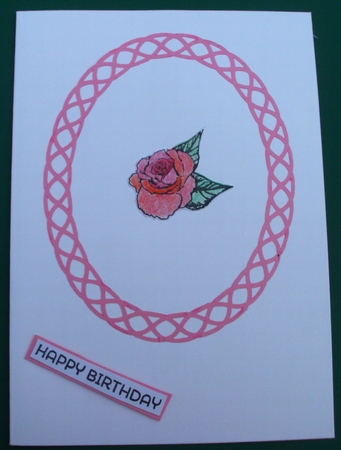 Rose Lattice Oval Frames by Glennis Mitchell