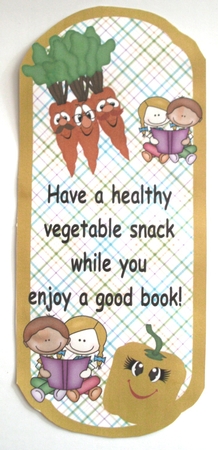 Vegetable Bookmarks Book Marks Children by Glennis Mitchell
