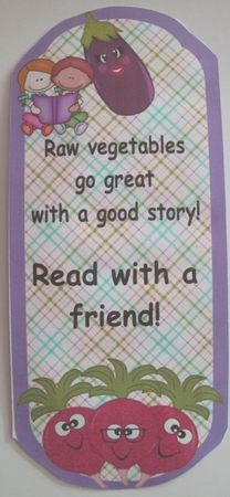 Vegetable Bookmarks Book Marks Children by Glennis Mitchell