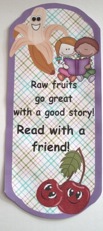 Fruit Bookmarks Book Marks Children by Glennis Mitchell