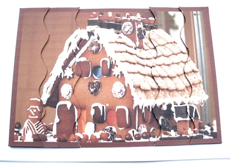 Christmas Gingerbread House Wavy Side Stacker by Glennis Mitchell