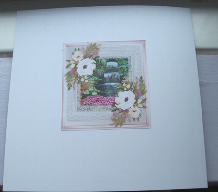 Beautiful Waterfall and Anemonies  by Glennis Mitchell