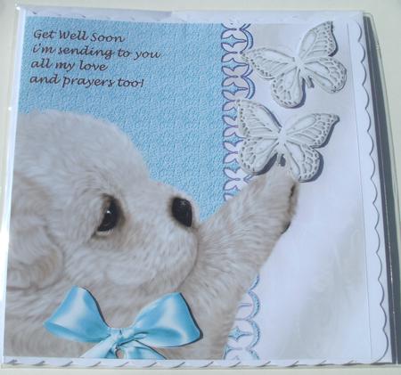 Cute Puppy Get Well Soon Verse by Glennis Mitchell