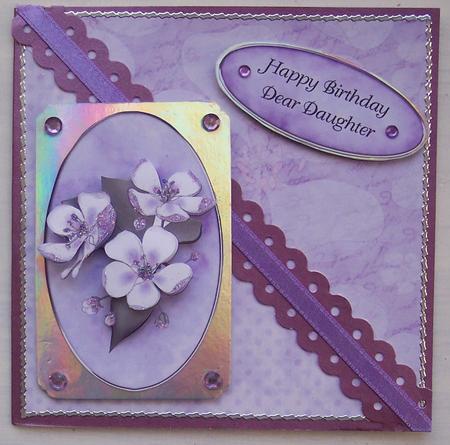 Apple Blossom Kit in Lilac with Step by Step Decoupage by Glenys Doyle