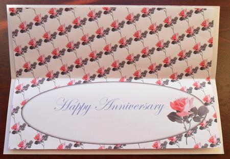 Pink Roses Insert for Large Dl by Glenys Doyle