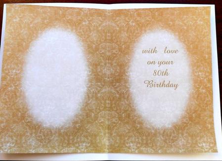 Gold Damask Insert by Glenys Doyle