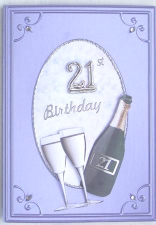 A5 'metallic Frame Embossed' Card Front or Insert by Glenys Doyle
