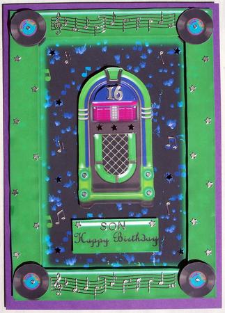 Juke Box Rock Age Green by Glenys Doyle