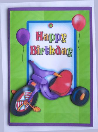 Happy Birthday Quick Card by Glenys Doyle