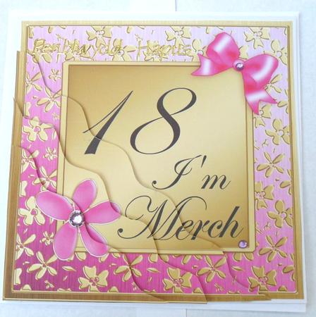 Floral Elegance Welsh 18th Birthday Daughter by Glenys Doyle