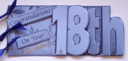 18th Elegant Metallic Book Sheet by Glenys Doyle