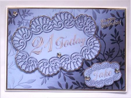 Elegant Metallic Words Matching Backing Paper by Glenys Doyle