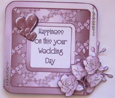 Wedding Happiness Quick Card by Glenys Doyle