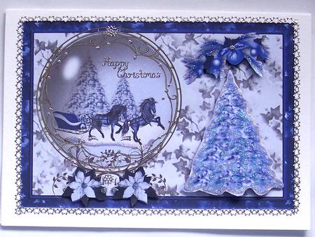 My Christmas Sleigh Snow Globe by Glenys Doyle