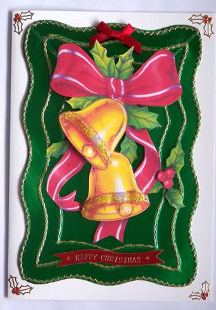Christmas Bells Decoupage by Glenys Doyle