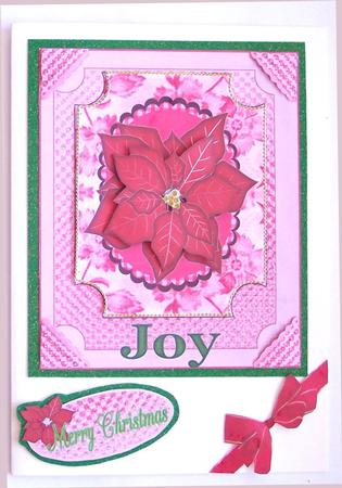 Layered Effect Pyramid with Decoupage Flowers for Christmas by Glenys Doyle