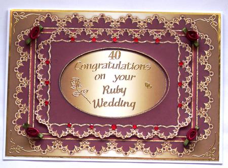 Fancy This Scalloped Lace Edge Blank Card 9 by Glenys Doyle