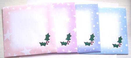 Bumper Value Pack of Square Christmas Envelopes by Glenys Doyle