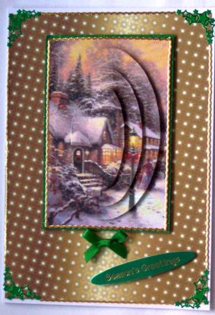 A4 Sparkling Lights on Gold Backing by Glenys Doyle
